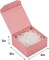 Pink Magnetic Gift Box with Lid (6 × 6 × 3 in) – Small Luxury Gift Box with Crinkle Paper for Jewelry, Candies, Accessories & Presents